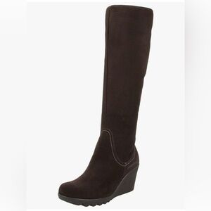 La CANADIENNE Chocolate Brown Wedge Boots